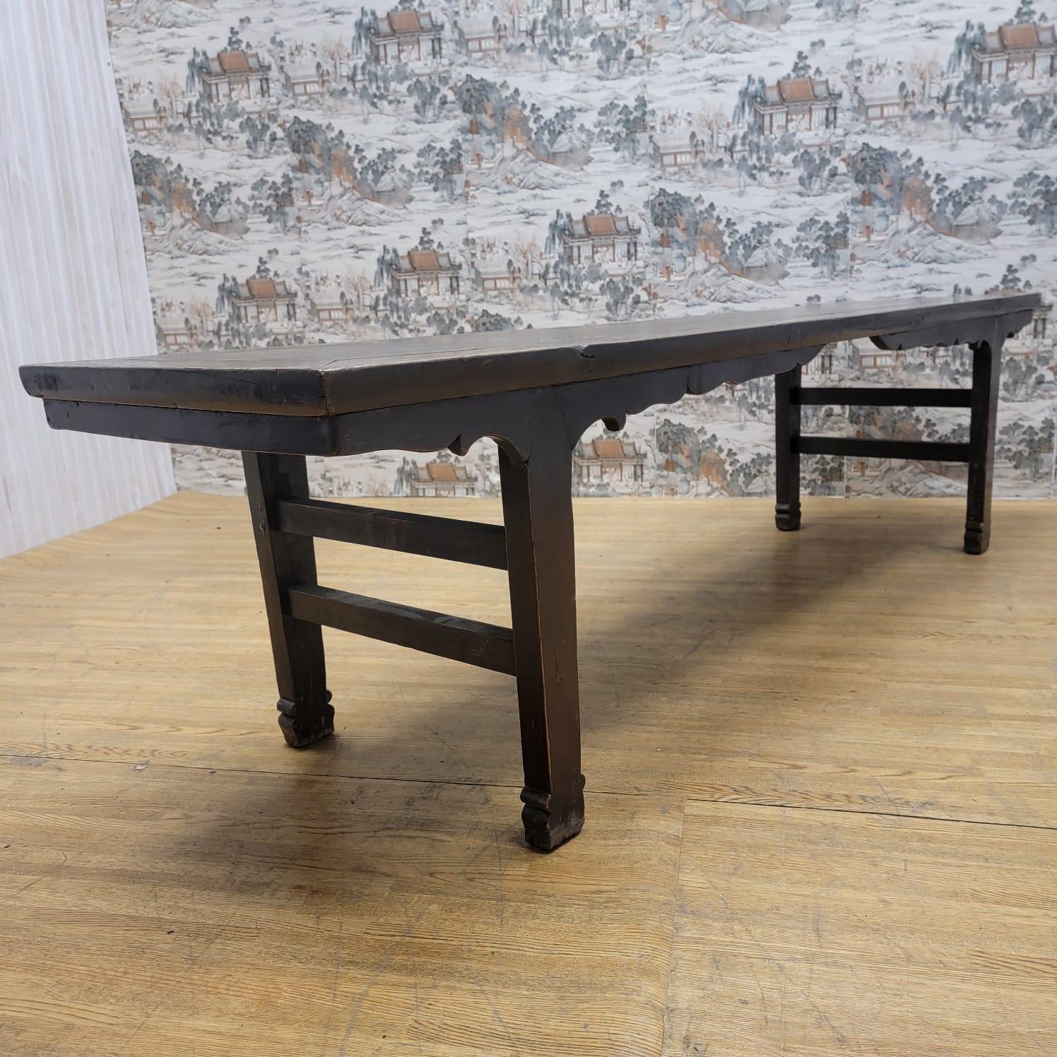 Antique Shanxi Province Elm Calligraphy Table For Sale 1