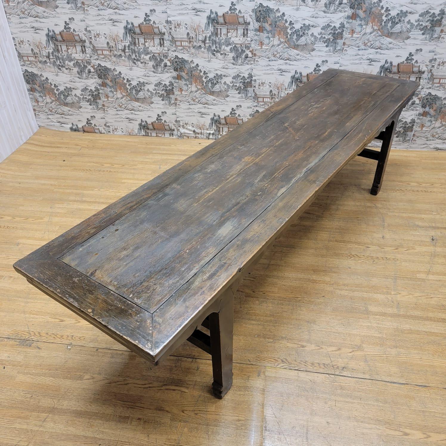 Antique Shanxi Province Elm Calligraphy Table For Sale 2