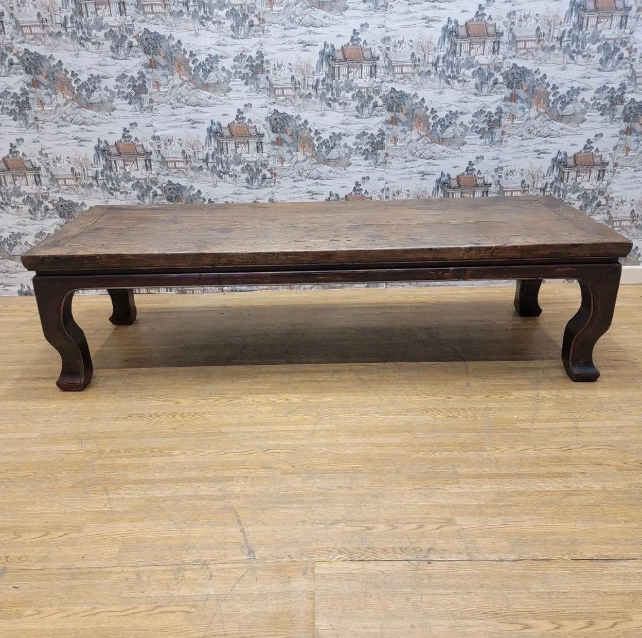 Antique Shanxi Province Elm Coffee Table with Natural Patina

Circa: Early 20th Century

H 21”
W 78”
D 28.5”
