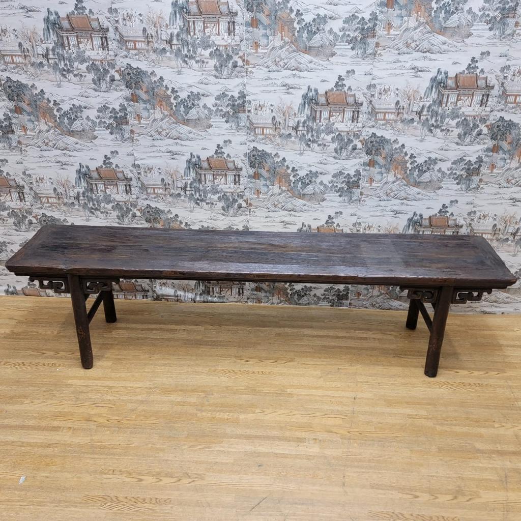 Antique Shanxi Province Elm Low Bed Bench / Coffee Table For Sale 2