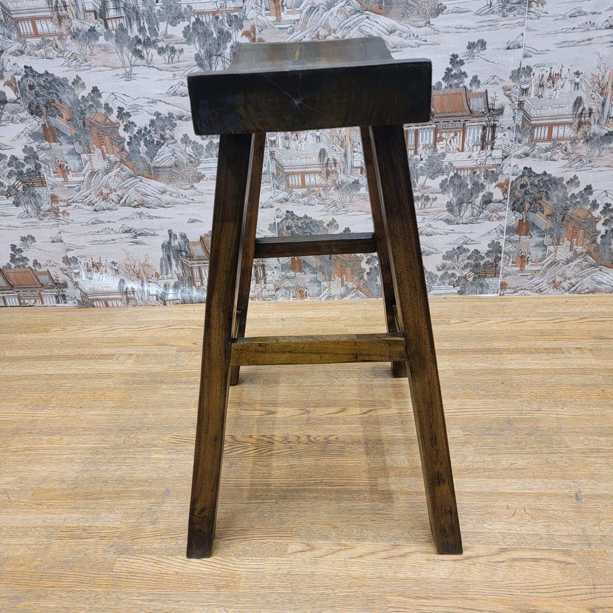 Mid-20th Century Antique Shanxi Province Elm Seat For Sale