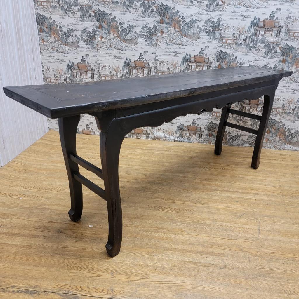 Antique Shanxi Province Elm Sofa Table For Sale 1