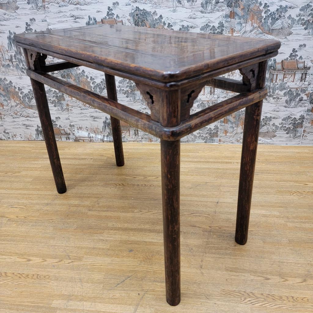 Chinese Export Antique Shanxi Province Elm Tall Table For Sale