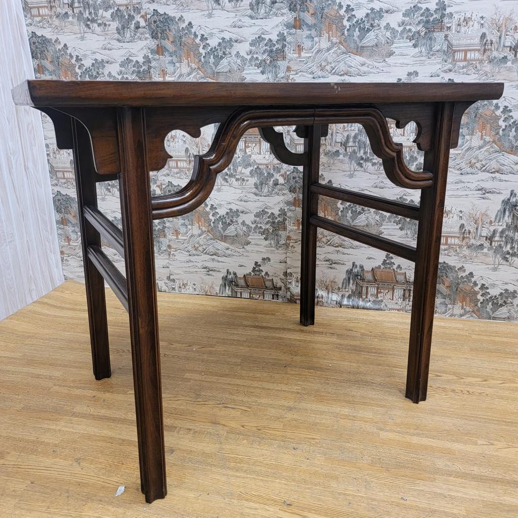 Hand-Carved Antique Shanxi Province Elm Tall Table For Sale