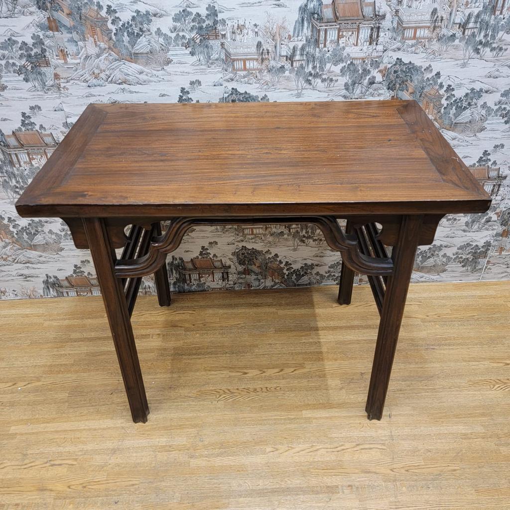 Early 20th Century Antique Shanxi Province Elm Tall Table For Sale