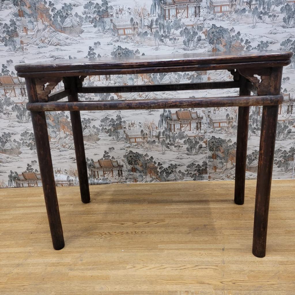 Early 19th Century Antique Shanxi Province Elm Tall Table For Sale