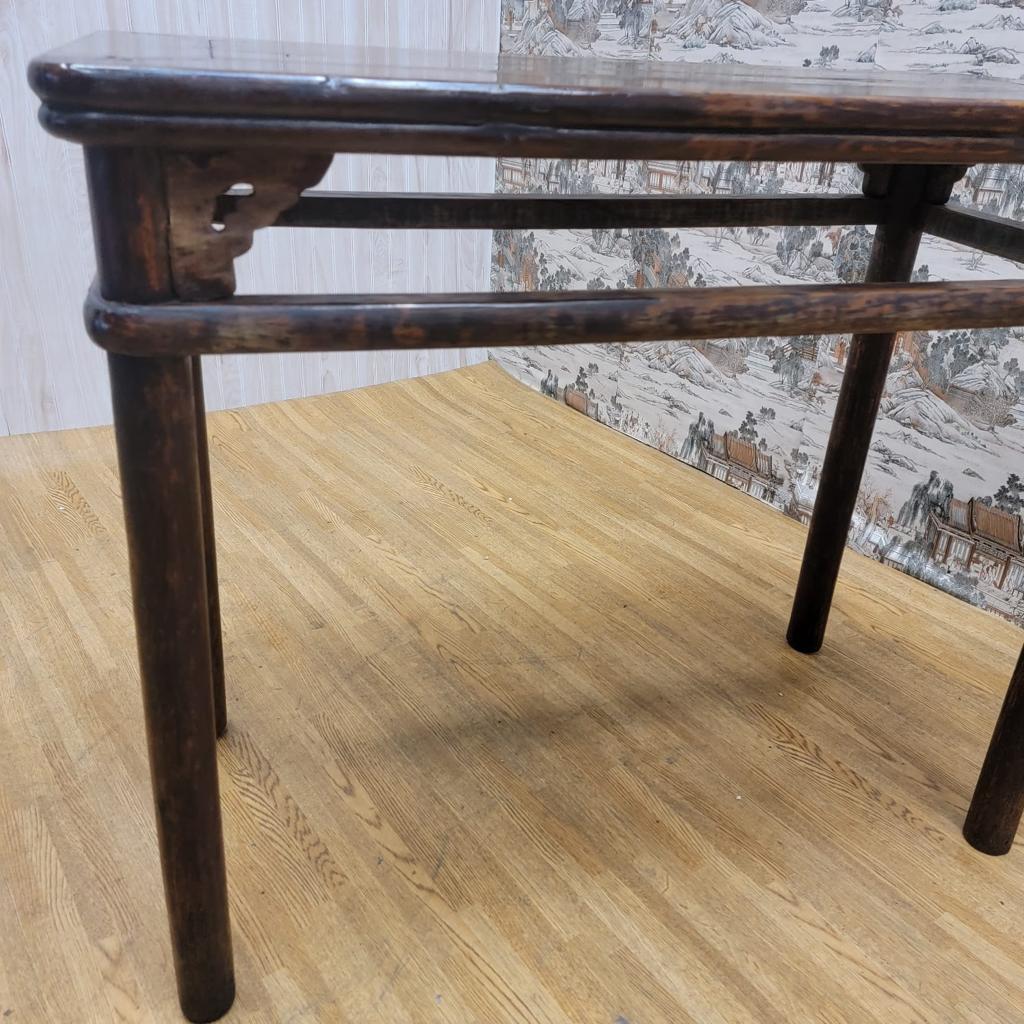 Wood Antique Shanxi Province Elm Tall Table For Sale