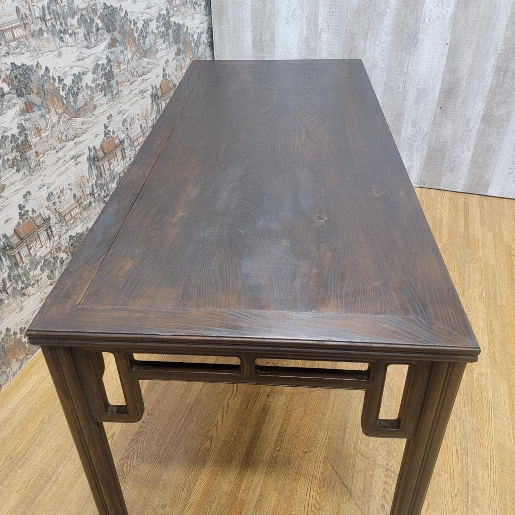 Early 20th Century Antique Shanxi Province Elmwood Dining Table / Desk