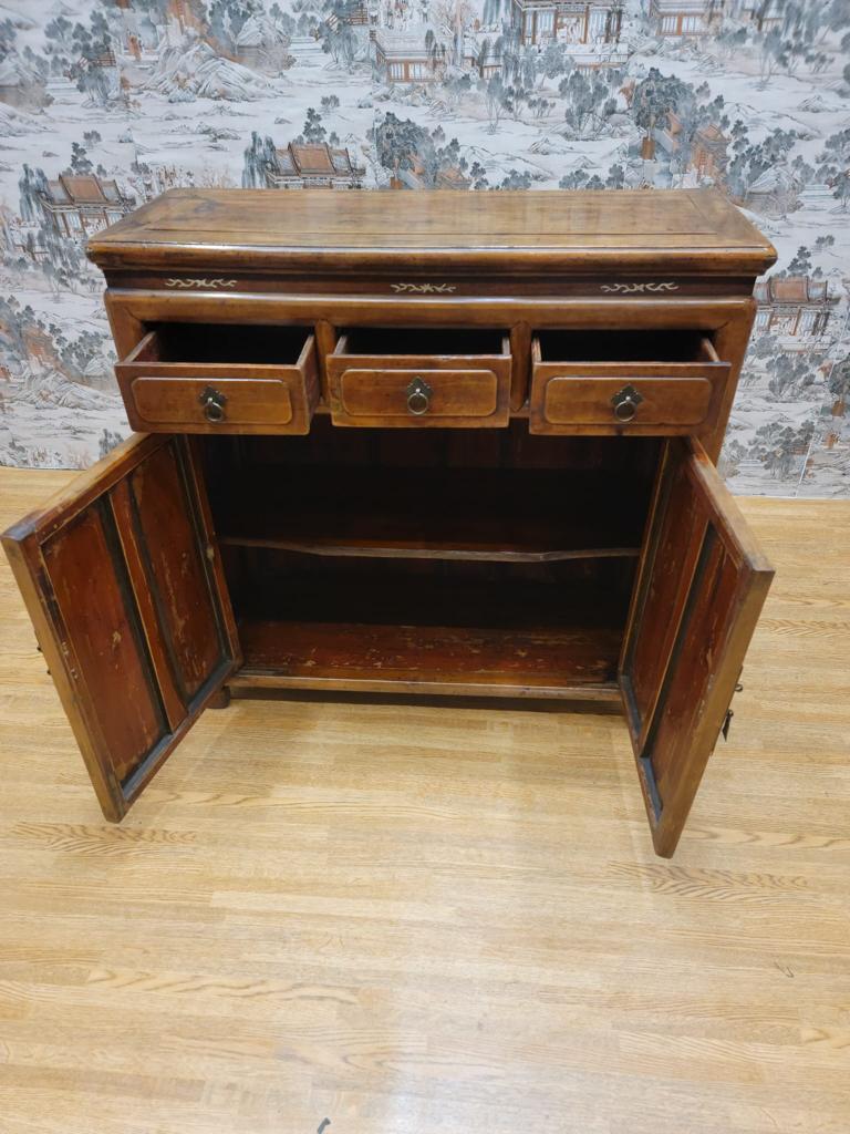 Antique Shanxi Province Elmwood Nightstand Sideboard For Sale 3