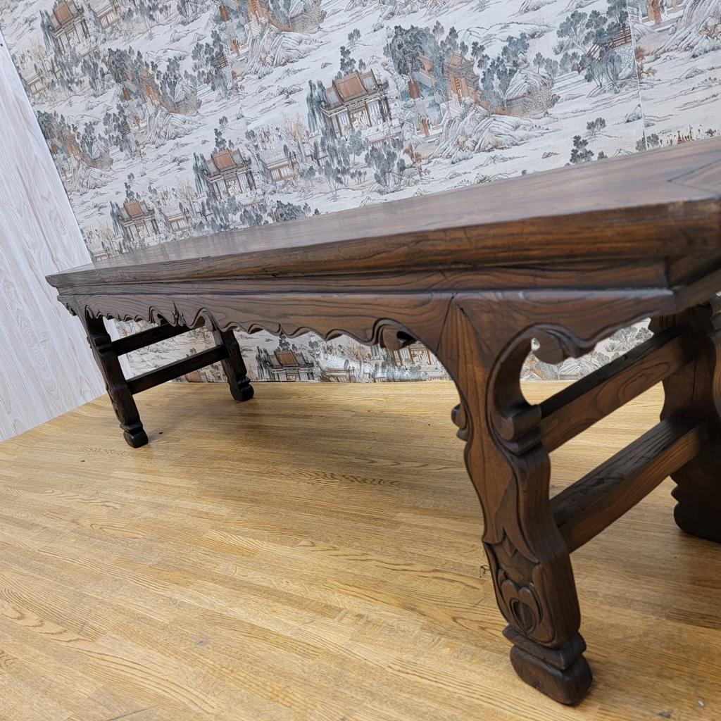 Early 20th Century Antique Shanxi Province Hallway Bench Altar Console Table For Sale