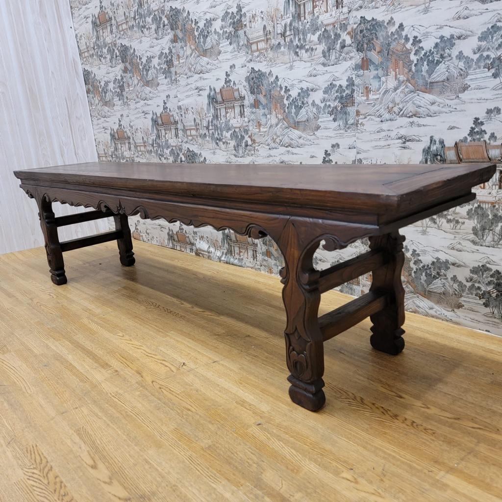 Antique Shanxi Province Hallway Bench Altar Console Table For Sale 1