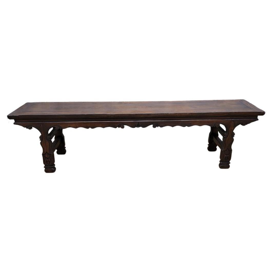 Antique Shanxi Province Hallway Bench Altar Console Table For Sale