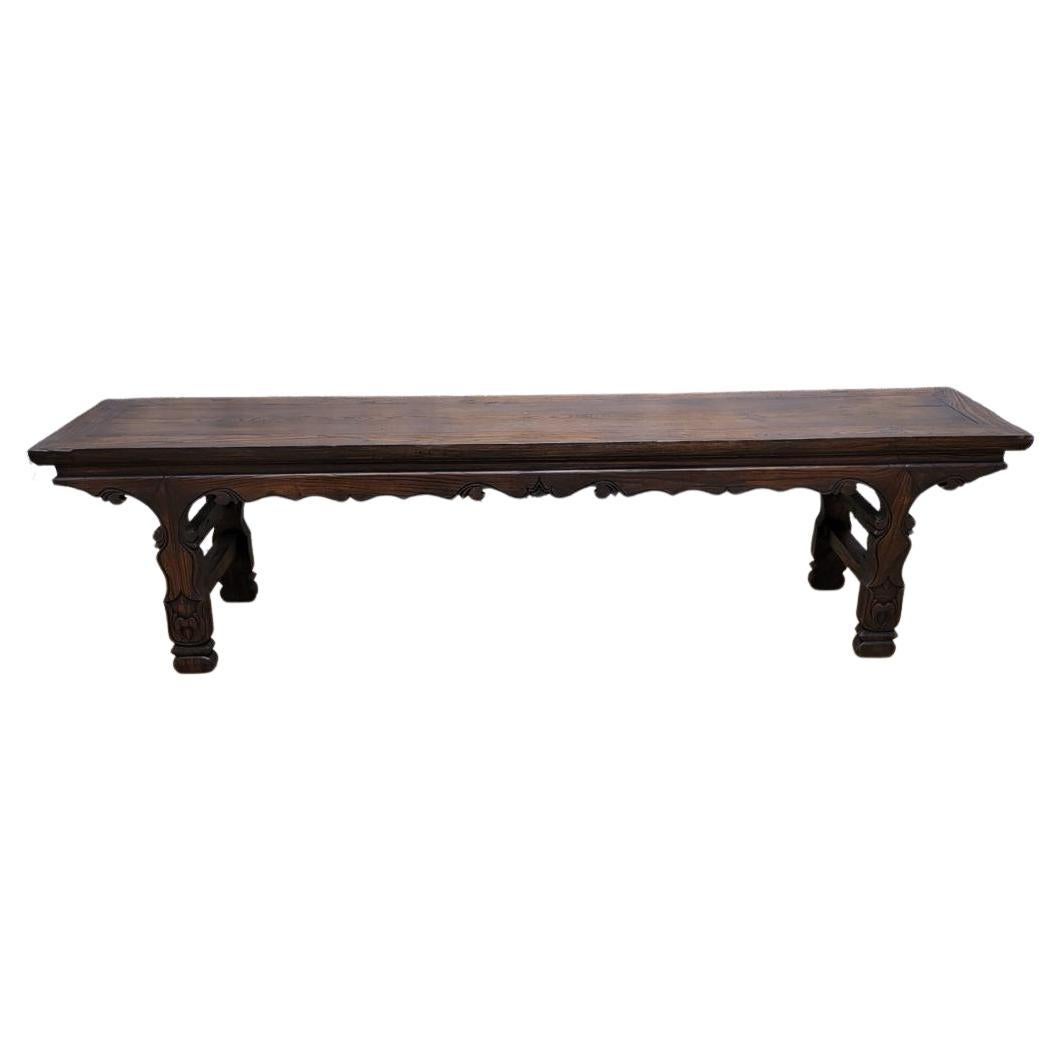 Antike Shanxi Provinz Flur Bank Altar Konsole Tisch
