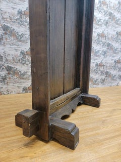 Antique Shanxi Province Hand Carved Elmwood Oriental Door