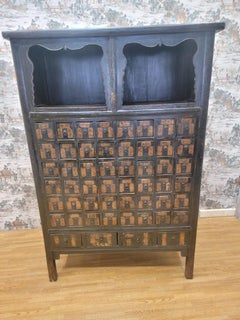 Painted Apothecary Chest From Shanxi Province - 19th Century Painted Apothecary Chest From Shanxi Province - 19th Century