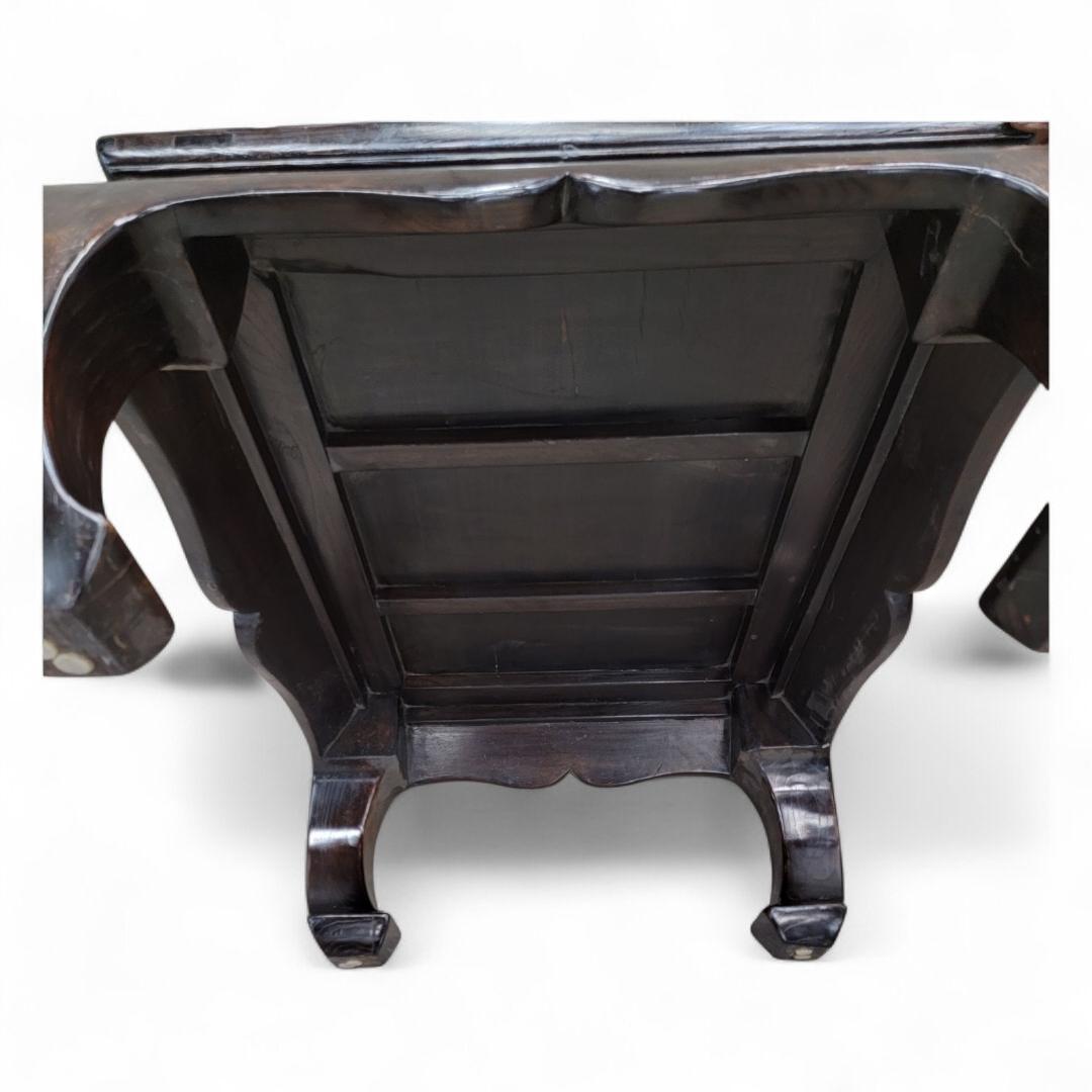 Antique Shanxi Province Lacquer Elm Coffee Table For Sale 2