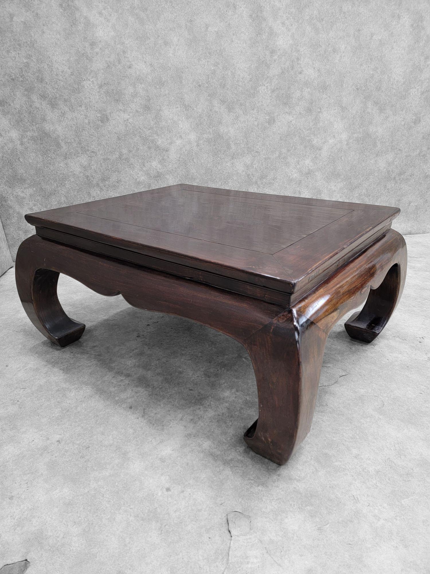 Rustic Antique Shanxi Province Lacquer Elm Coffee Table For Sale