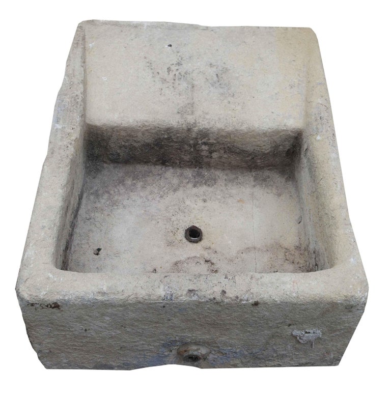 Antique Shaped Stone Sink For Sale at 1stDibs