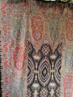 Antique Paisley  Shawl Kashmiri Block Printed