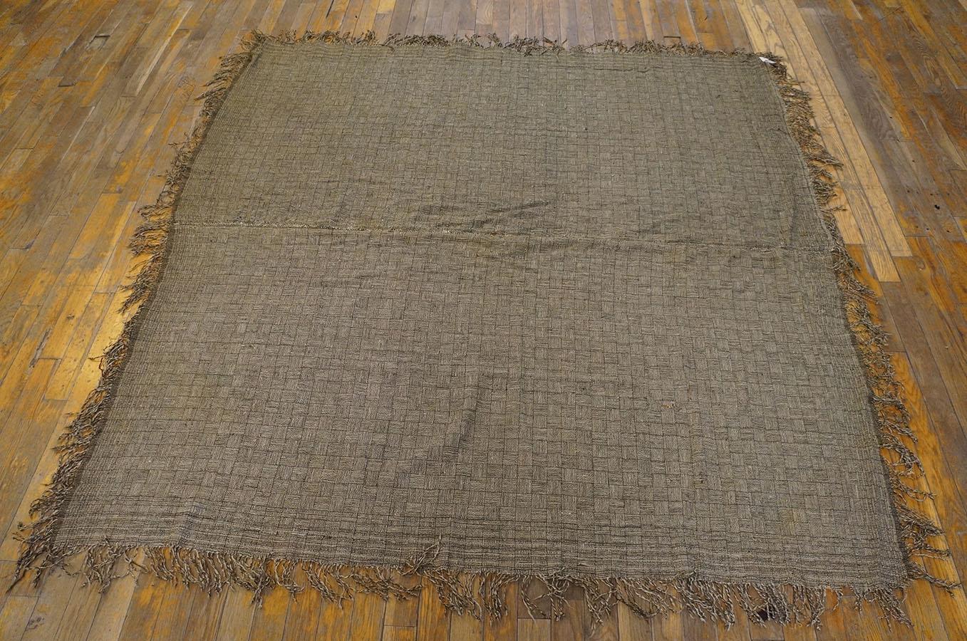 Antique Shawl Rug, Size: 5' 6'' x 5' 8''