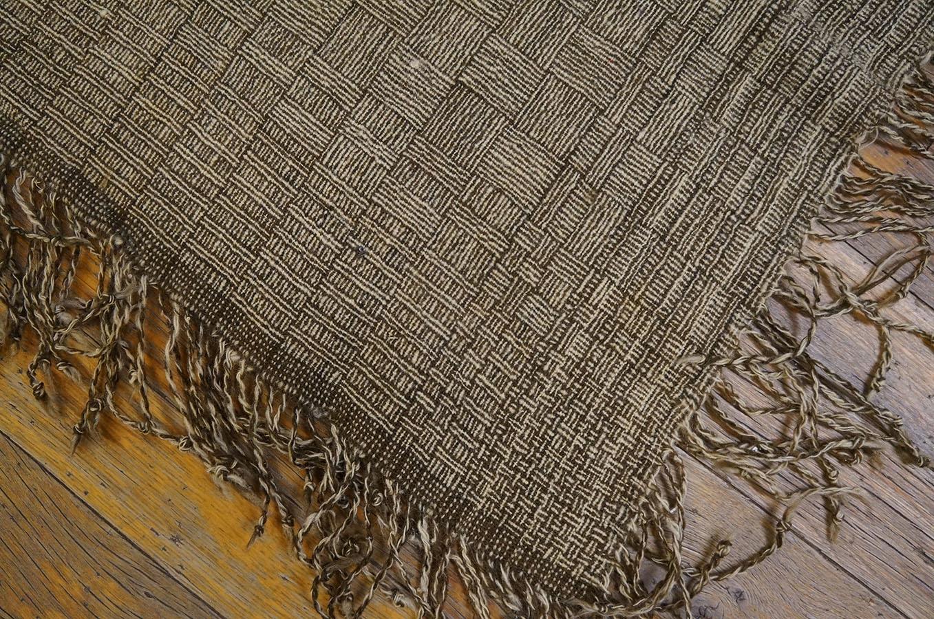 Indian Antique Shawl Rug 5' 6'' x 5' 8'' For Sale