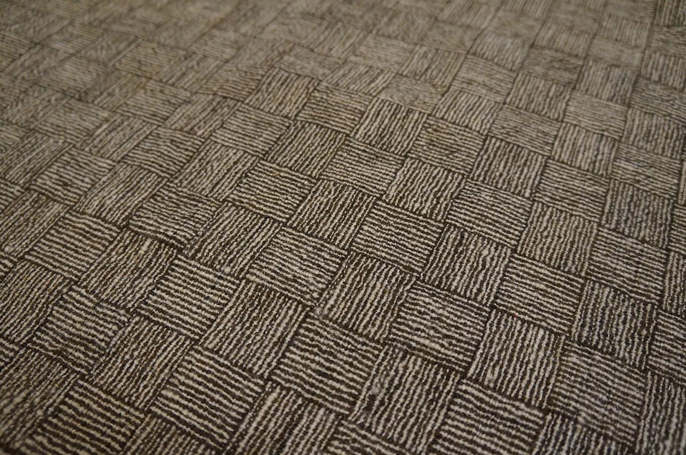 Hand-Woven Antique Shawl Rug 5' 6'' x 5' 8'' For Sale