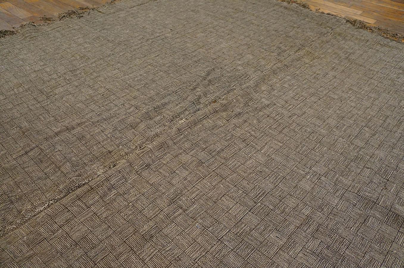 Early 20th Century Antique Shawl Rug 5' 6'' x 5' 8'' For Sale