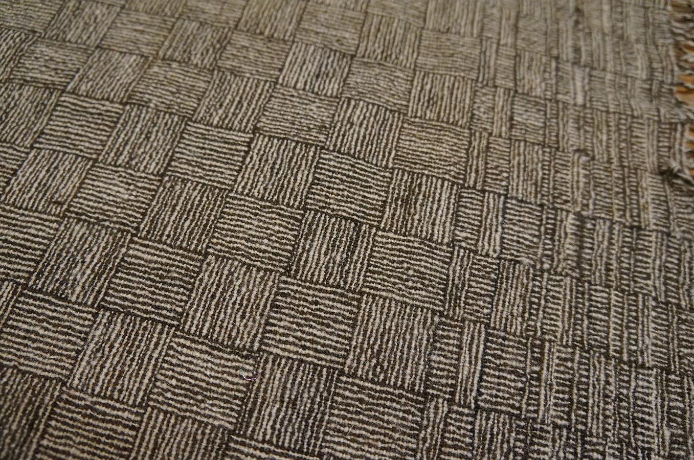 Wool Antique Shawl Rug 5' 6'' x 5' 8'' For Sale
