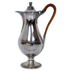 Antique Sheffield Finely Chased Baluster Form Tea Pot Late 18th c