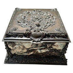 Antike Sheffield Four Seasons Silver Box 