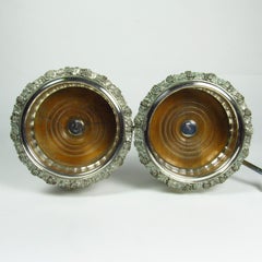 Antique Sheffield Silver Plate Double Wine Caddy Wagon