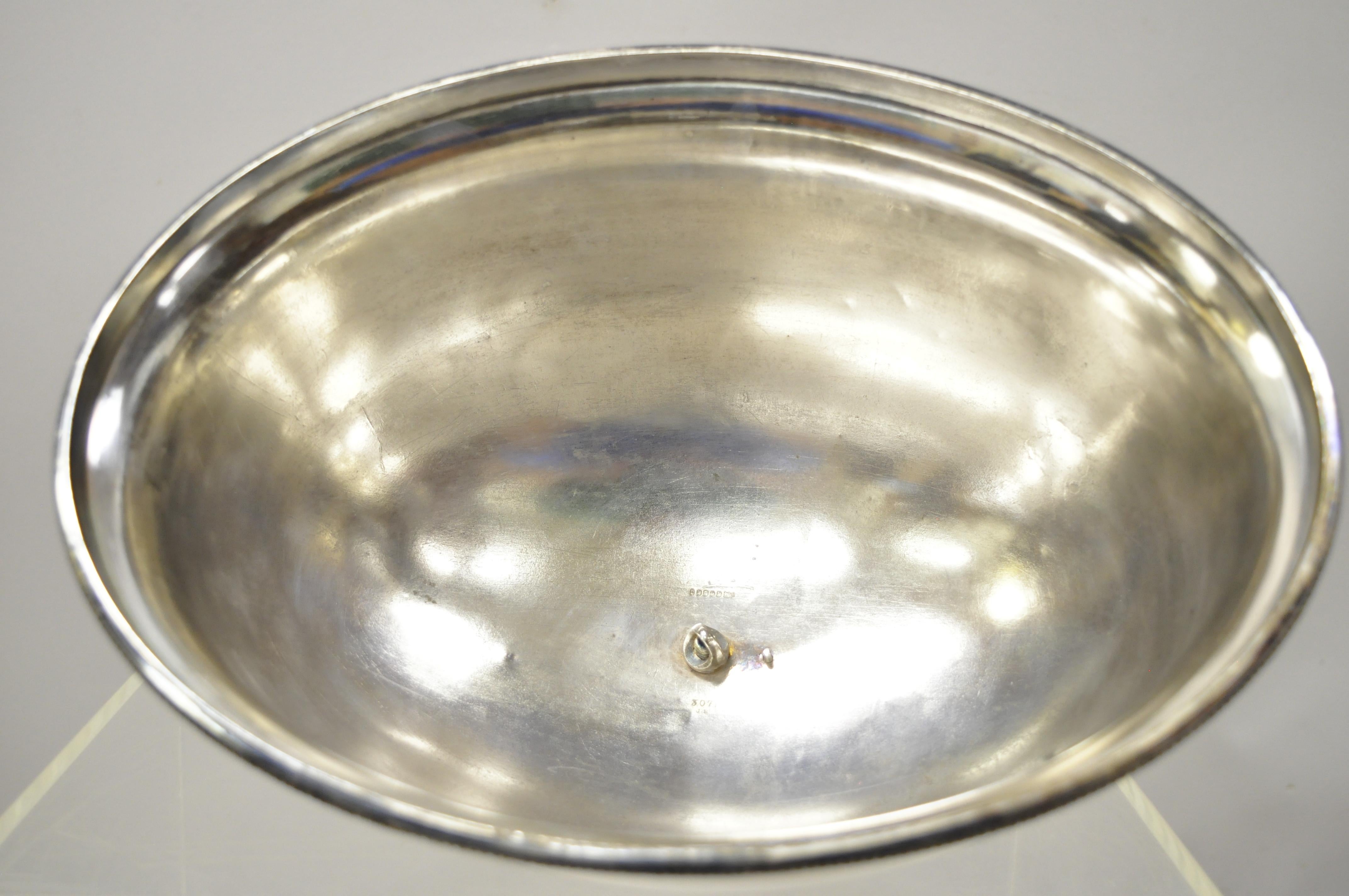 20th Century Antique Sheffield Silver Plate English Grapevine Meat Serving Dish Dome Lid