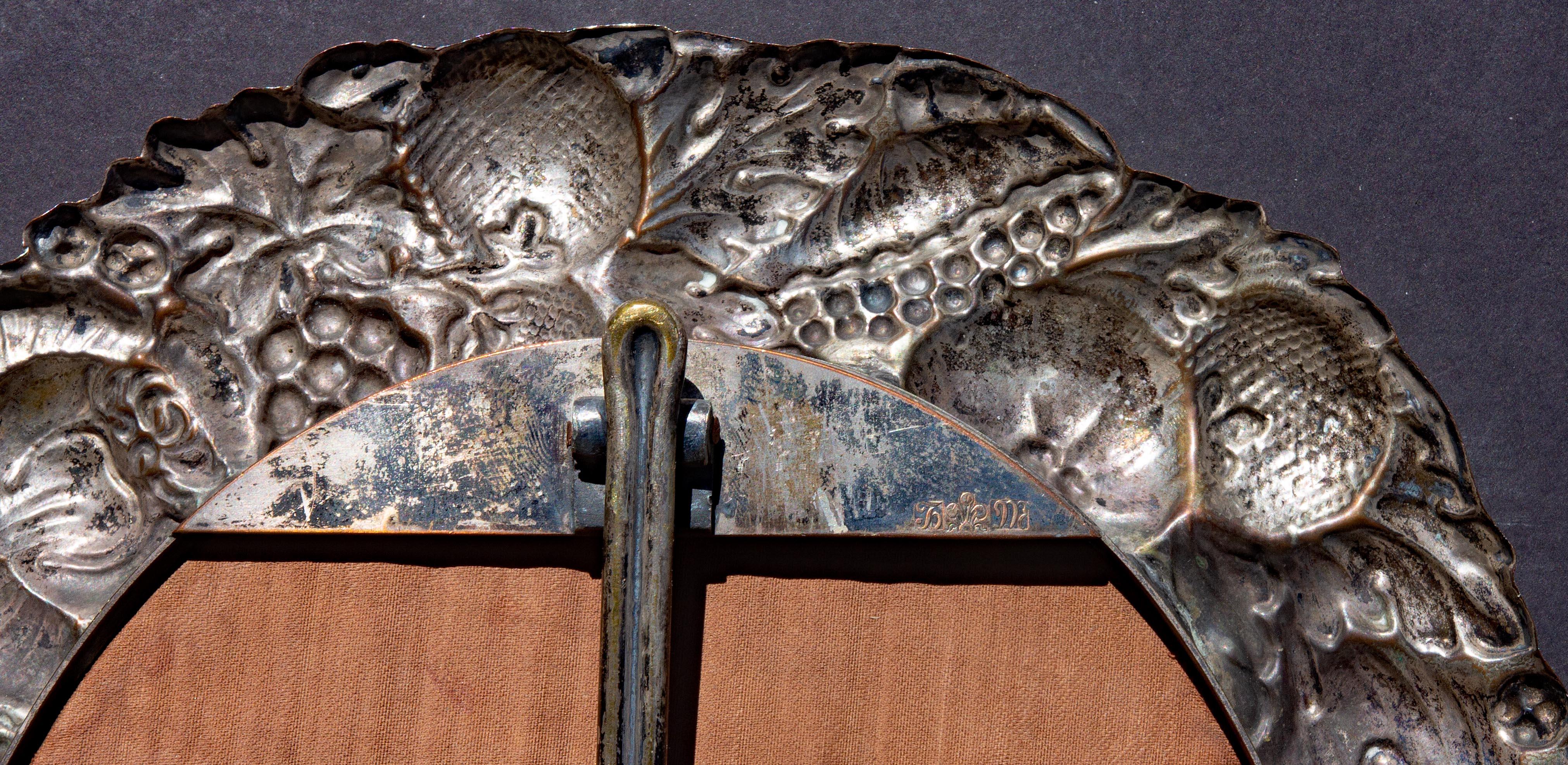 Sheffield Plate Antique Sheffield Silver Table Top Picture or Mirror Frame. For Sale