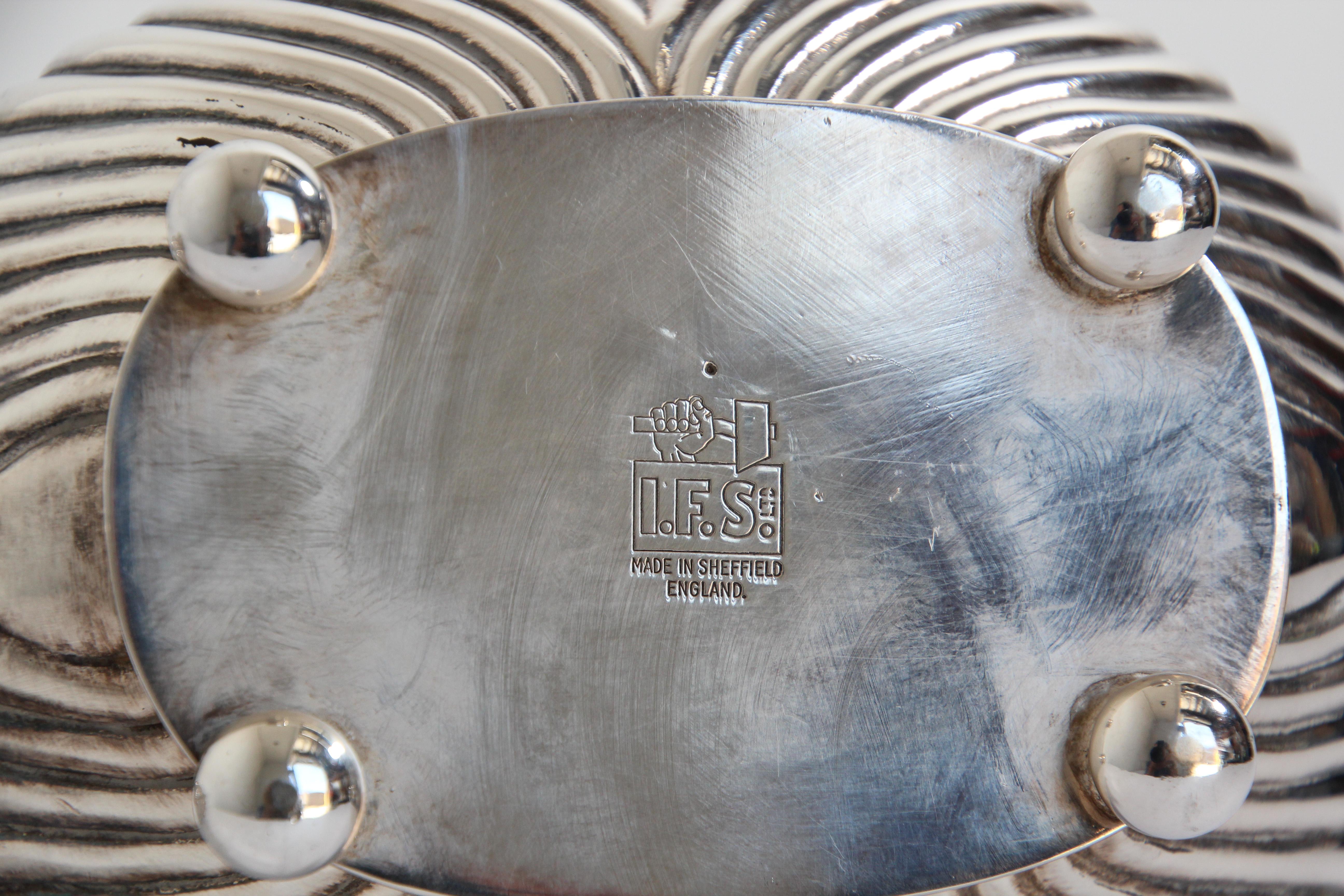 Juego de té antiguo Sheffield Silverplate en venta 4