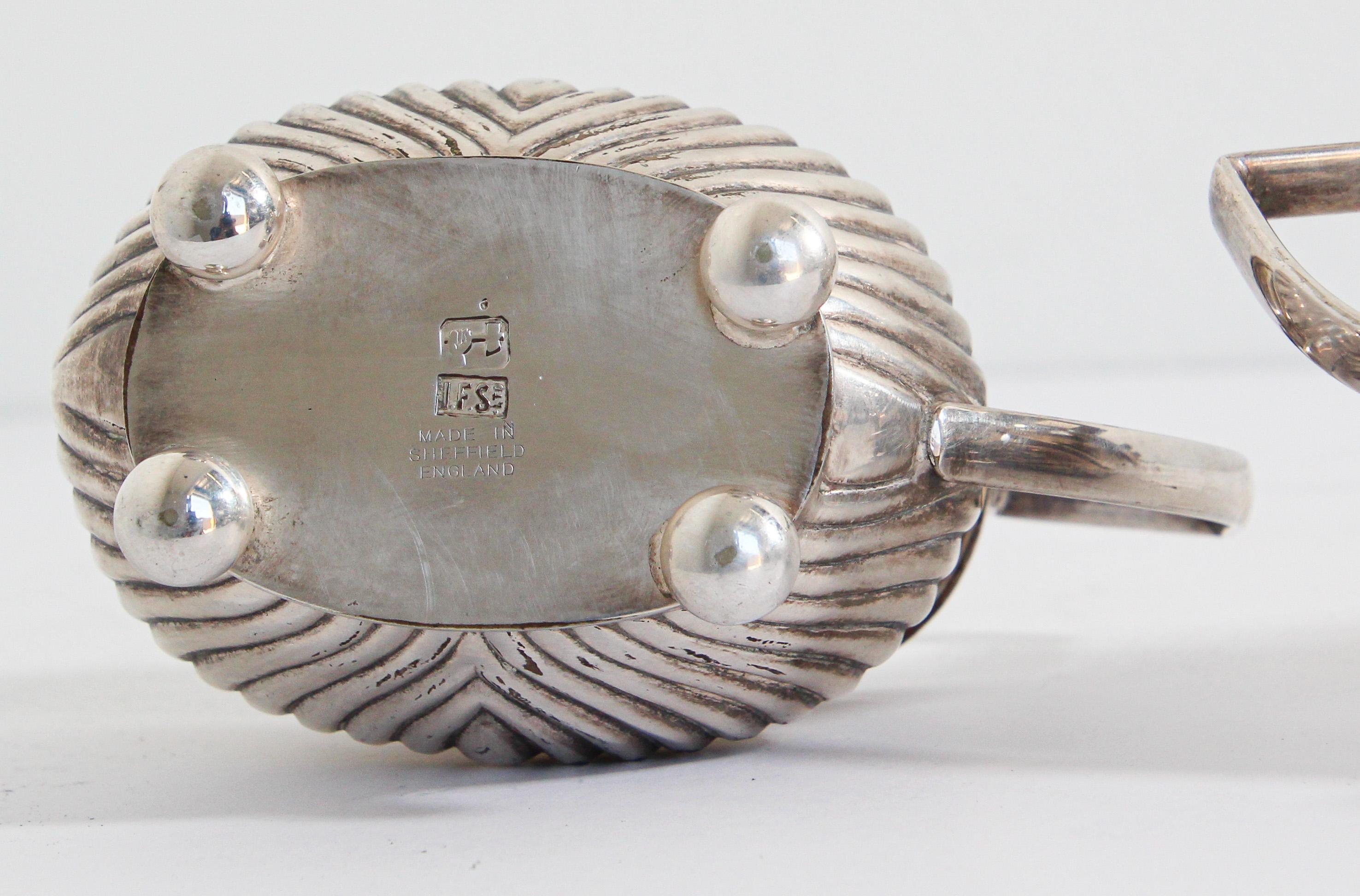 Juego de té antiguo Sheffield Silverplate en venta 7