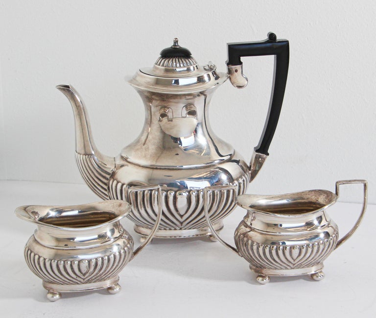 Antique Sheffield Silverplate Tea Set For Sale at 1stDibs leonard silverplate teapot
