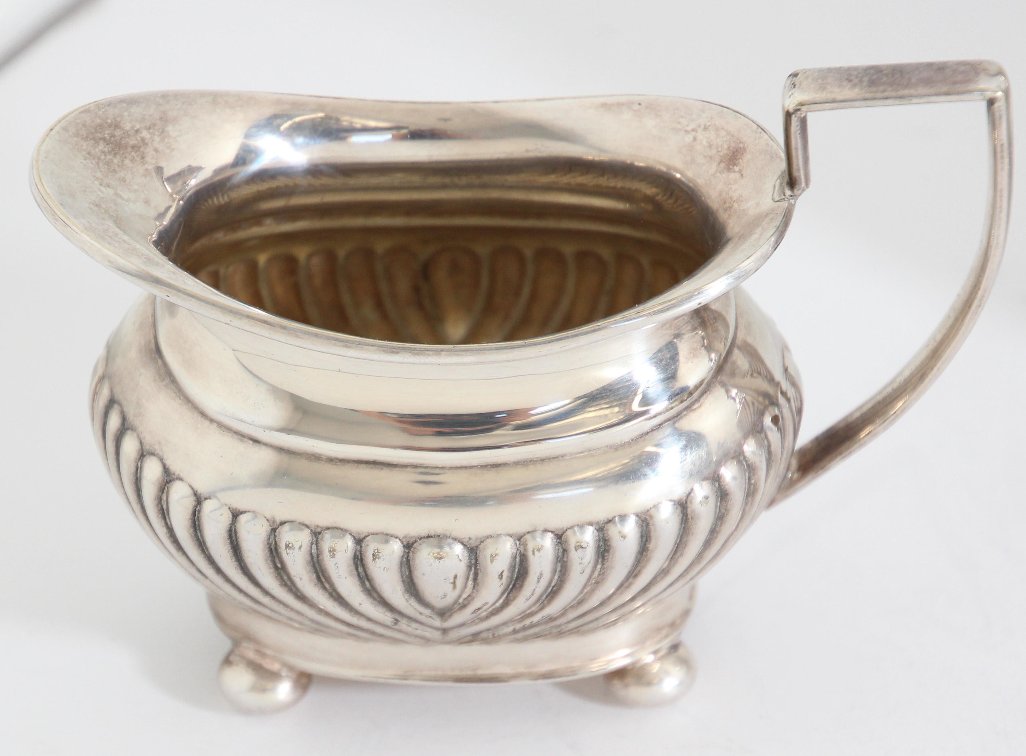 Victorien Service à thé antique en métal argenté de Sheffield en vente