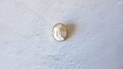 Antique Shell Cameo Brooch, Rebecca at the Well, 1930s