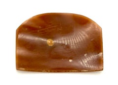 Antique Shell Cameo Dionysus Boys with Billy Goat Leash Eros Gold Brooch