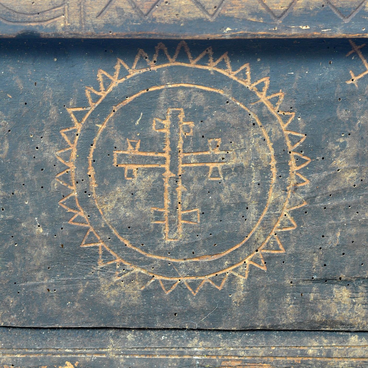 Antique shepherd’s chest, 1820s For Sale 3
