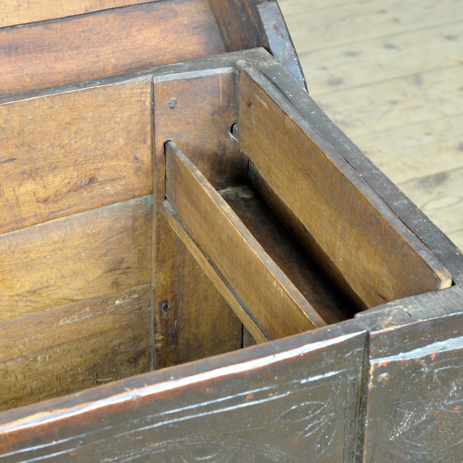 Antique shepherd’s chest, 1850s For Sale 2