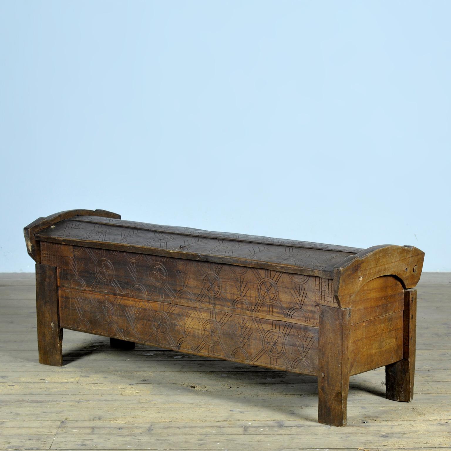 Folk Art Antique shepherd’s chest, 1850s