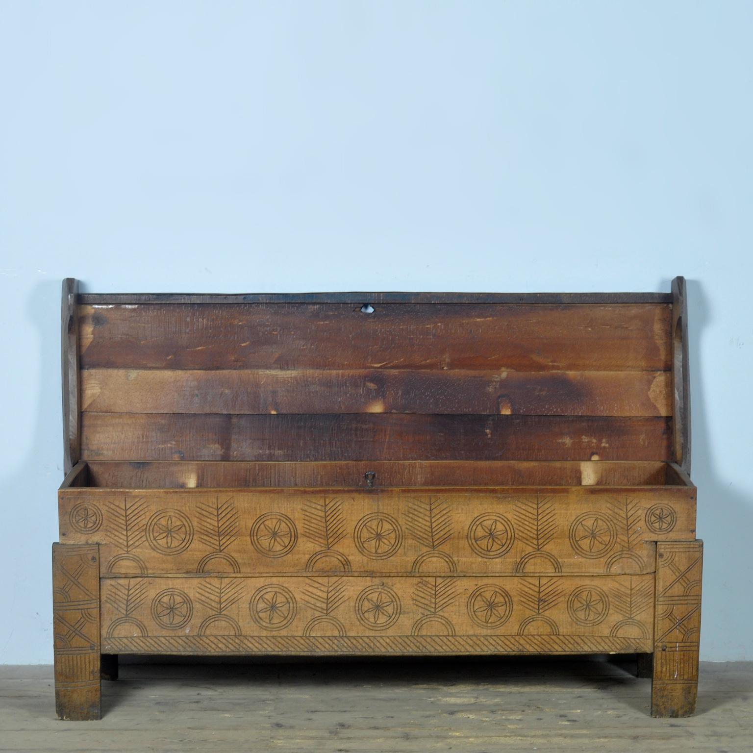 Coffre de berger antique, années 1850 Bon état - En vente à Amsterdam, Noord Holland