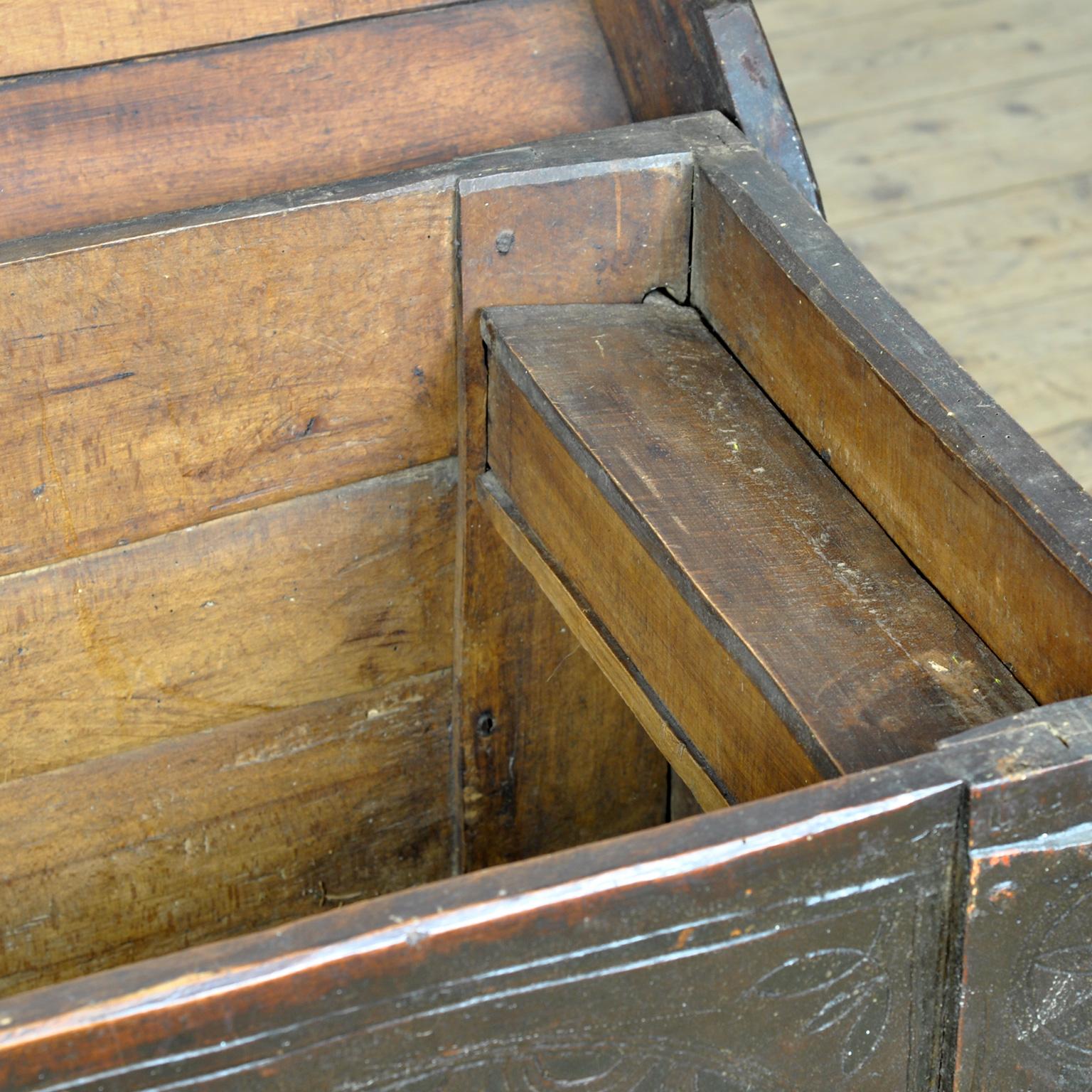 Antique shepherd’s chest, 1850s For Sale 1