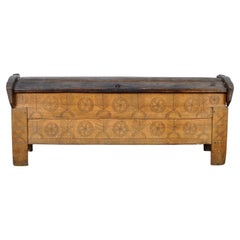 Coffre de berger antique, années 1850