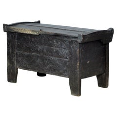 Coffre de berger antique, années 1850