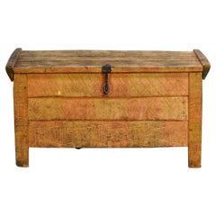 Coffre de berger antique, années 1850