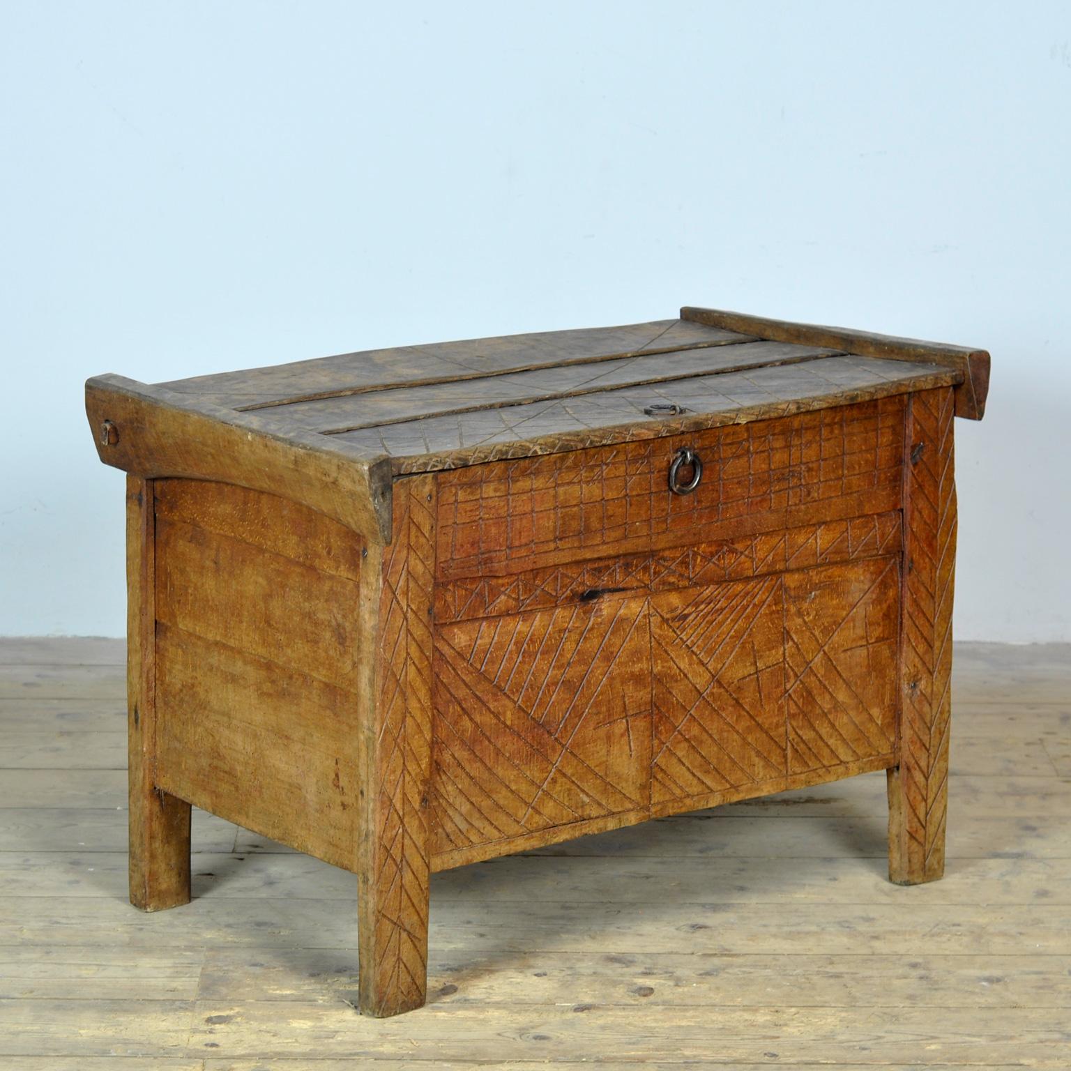 Folk Art Antique Shepherd’s Chest, 1880s