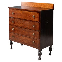 Antique Sheraton Birdseye Maple Chest