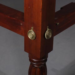 Antique Sheraton Carved Mahogany Full Tester Bed, Full/Double, circa 1840